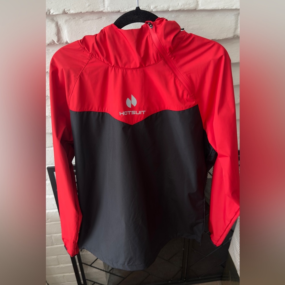 Women's Medium HOTSUIT Sauna Workout Jacket - Red & Black (Brand New With Tags)